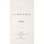 [Polidori (John)] The Vampyre; a tale, first edition, indeterminate early issue, for Sherwood, Ne...