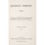 [Hardy (Thomas)] Desperate Remedies. A Novel, 3 vol., first edition, [one of 500 copies], Tinsley...