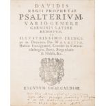 Pierced binding.- Moritz of Hesse (Count) Davidis regii prophetae Psalterium, Vario Genere Carmin...