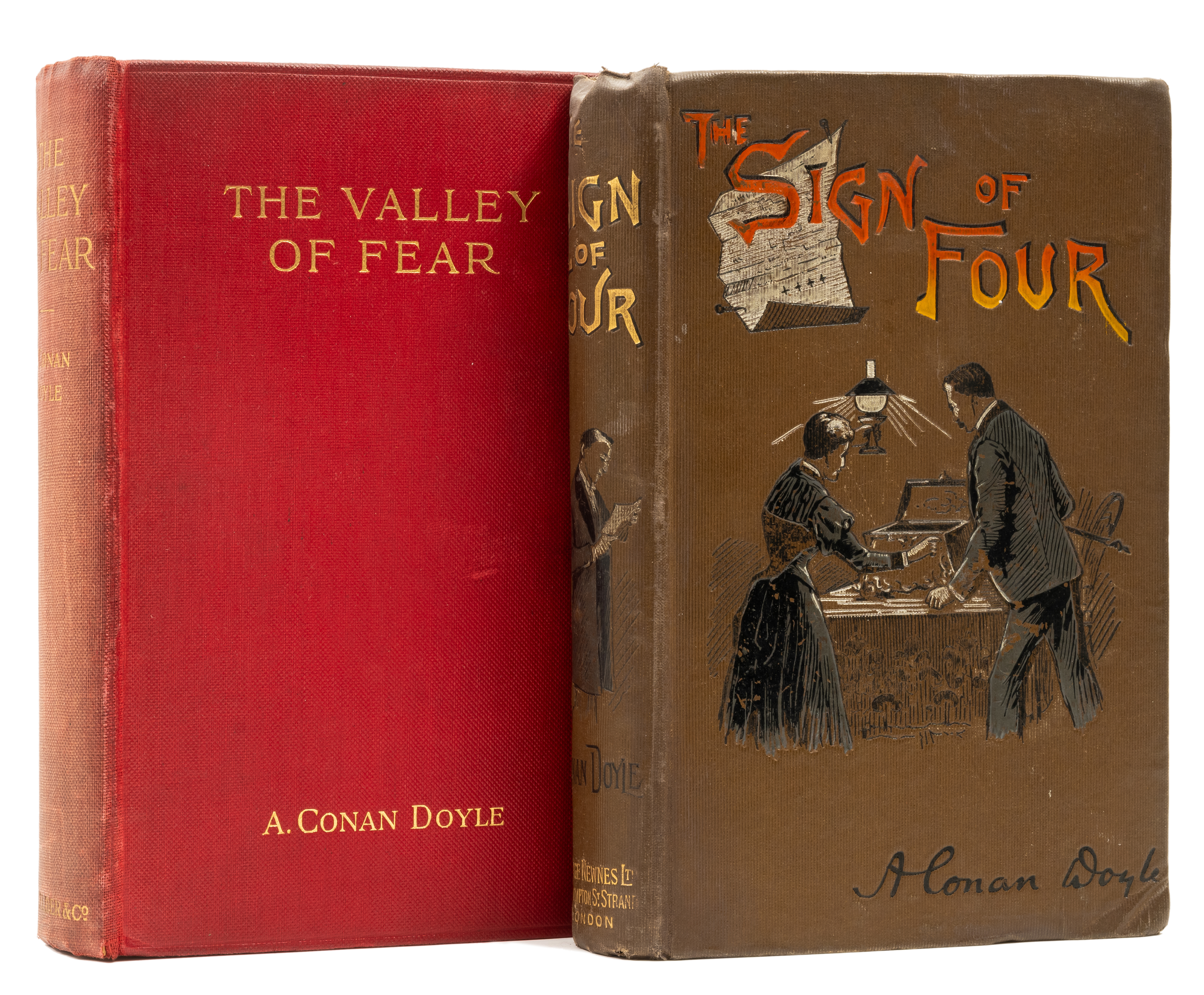 Doyle (Sir Arthur Conan) The Sign of Four, second edition, 1892; and a first edition of The Valle...