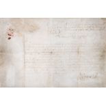 Cromwell (Oliver) Commission appointing Samuel Rose Captain  Lieutenant in Sir William Constable'...