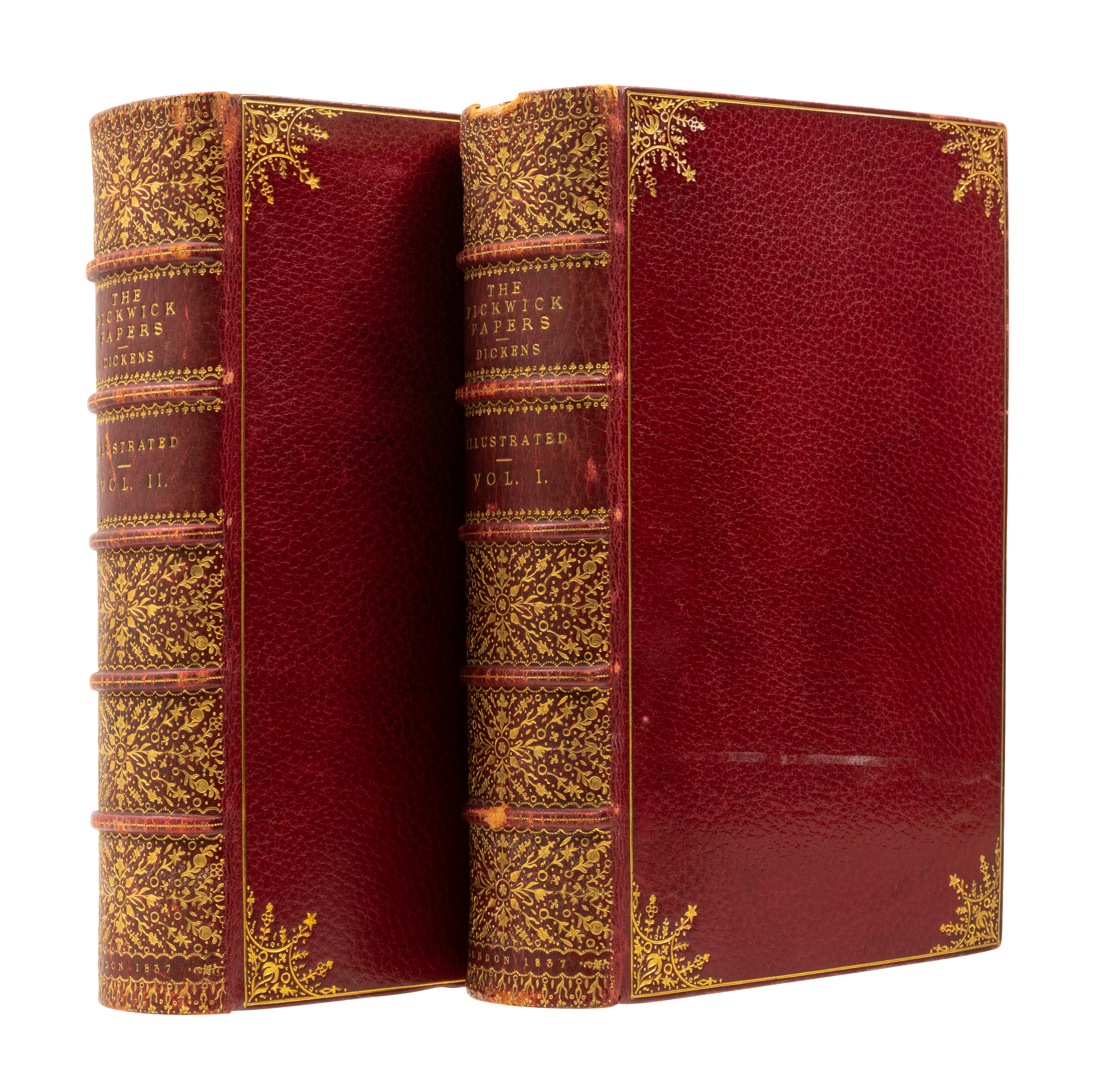 Dickens (Charles) The Posthumous Papers of the Pickwick Club, 1 vol. bound in 2, first edition in...