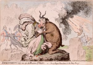 Gillray (James) Enchantments Lately Seen upon the Mountains of Wales, -or- Shon-ap-Morgan's Recon...