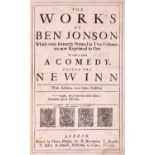 Jonson (Ben) The Works, first complete collected edition, Printed by Thomas Hodgkin, for H. Herri...