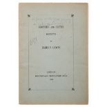 [Evans (Marian)] "Marian Lewes". Brother and Sister, Sonnets, counterfeit of Wise forgery, For Pr...