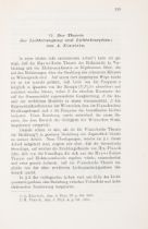 Physics.- Einstein (Albert) Zur Theorie der Lichterzeugung und Lichtabsorption, Leipzig, Barth, 1...