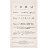 George III.- Coronation Proceedings.- Form of the Proceeding (The) of the Royal Coronation of the...