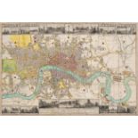 London.- Langley (Edward, & Belch, William) Langley and Belch's New Map of London, engraved map, ...