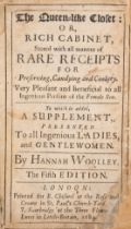 Woolley (Hannah) The Queen-like closet: or, Rich cabinet, stored with all manner of rare receipts...