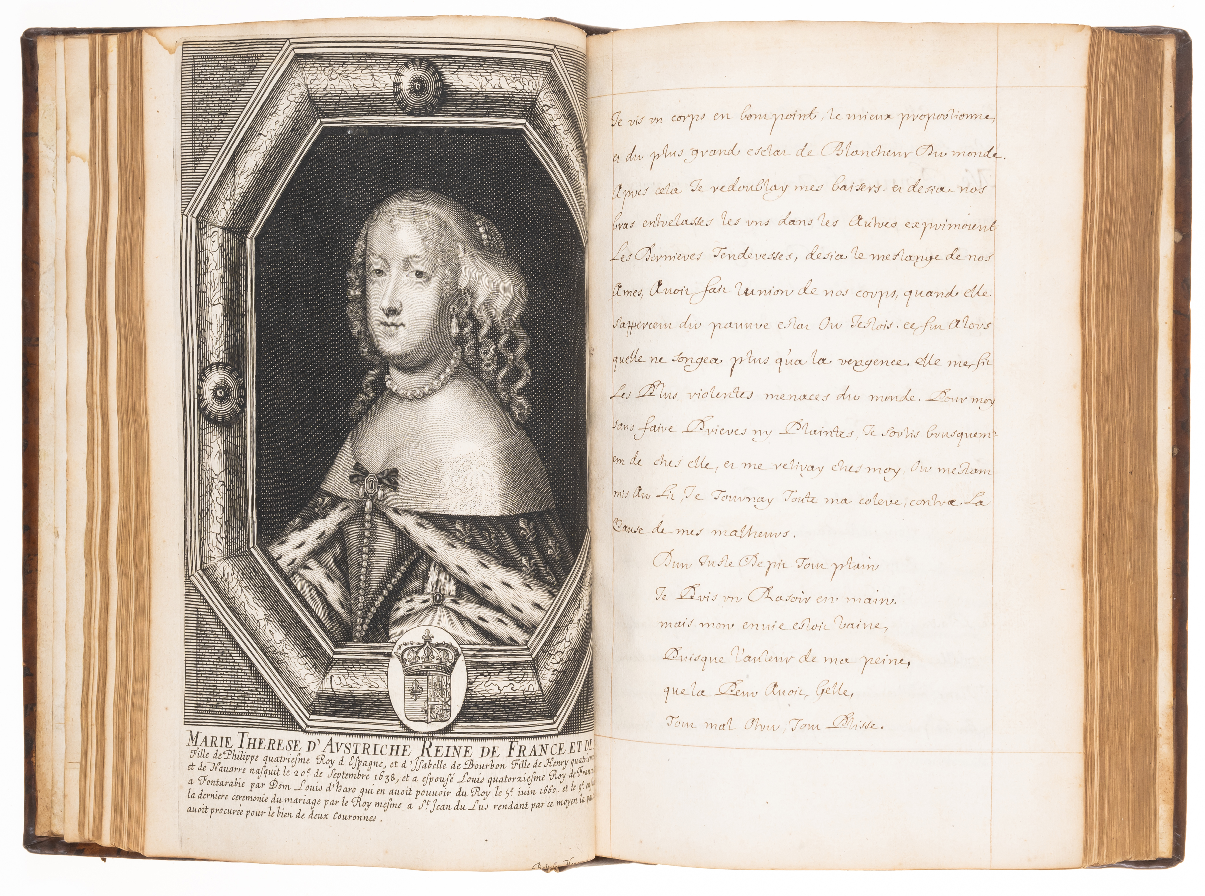 Ladies of the French Court.- [Histoire Amoureuse de France], 4 parts in 1, manuscript in French, ...