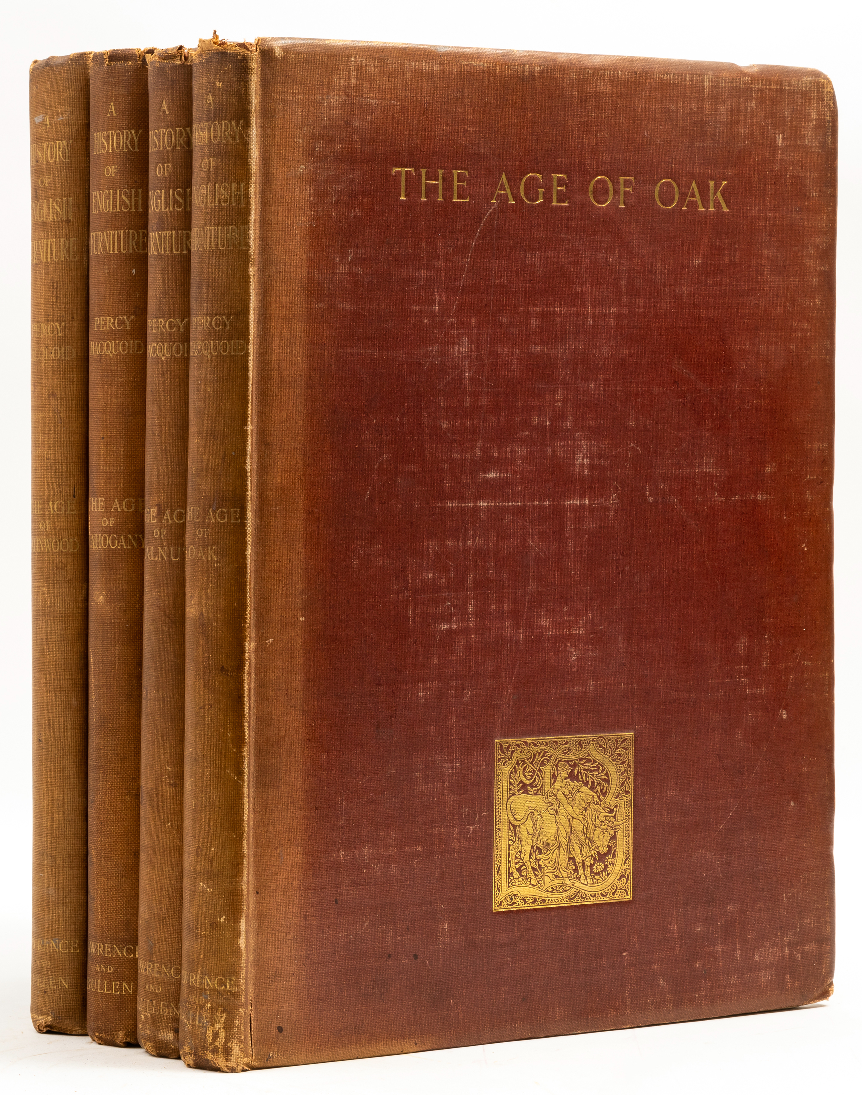 Macquoid (Percy) A History of English Furniture [The Age of Oak; Walnut; Mahogany; Satinwood], 4 ...