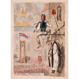 Gillray (James) The Zenith of French Glory; – The Pinnacle of Liberty, 1793