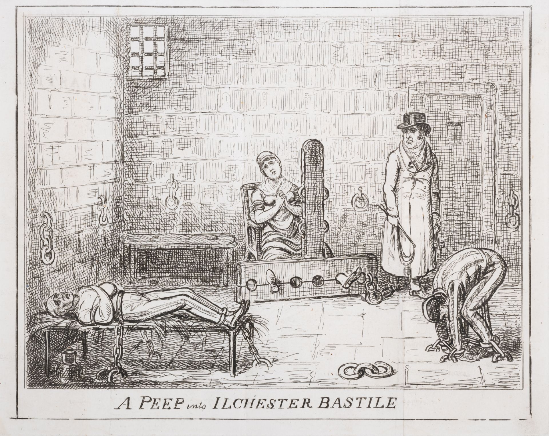 Prison reform.- [Hunt (Henry)] A Peep into a Prison; or, the Inside of Ilchester Bastile, sixth e...