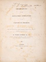 Babbage (Charles) Observations on the Notation Employed in the Calculus of Functions, presentatio...