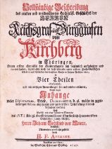 Avemann (H.F.) Vollstaendige Beschreibung...von Kirchberg, 2 parts in 1, Frankfurt am Main, 1747.