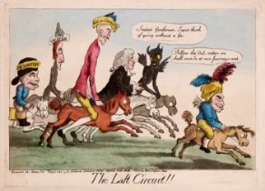 Legal satire.- Woodward (George Moutard), After. The Last Circuit!!, etching, 1803; and another (2)