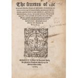 Everard Digby's copy.- [Ruscelli (Girolamo)] The Secretes of the Reverend Maister Alexis of Piemo...