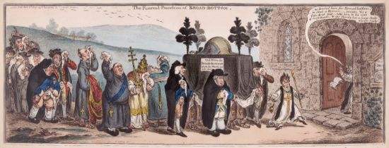 Gillray (James) The Funeral Procession of Broad Bottom, 1807