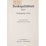 World War Two.- Reichsgesetzblatt Teil I. Jahrgang 1935, vol. 1 only (of 2), Berlin, 1935