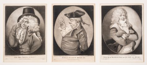 Bowles (Carington) Nine half-length caricatures in ovals after Dighton and others, c. 1791-1795; ...