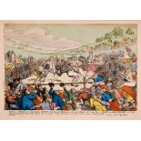 Boxing.- Rowlandson (Thomas) Rural Sports. A Milling Match, etching with hand-colouring, 1811