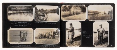 Photograph Album.- Canada & US.- [Set of 3 Albums recording Trout Fishing in Maine and Salmon Fis...