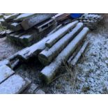 Pallet of fence posts