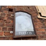 Traditional Fresh Turkeys sign/picture