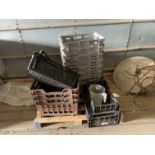 Pallet of crates & baskets
