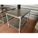 4' stainless work bench