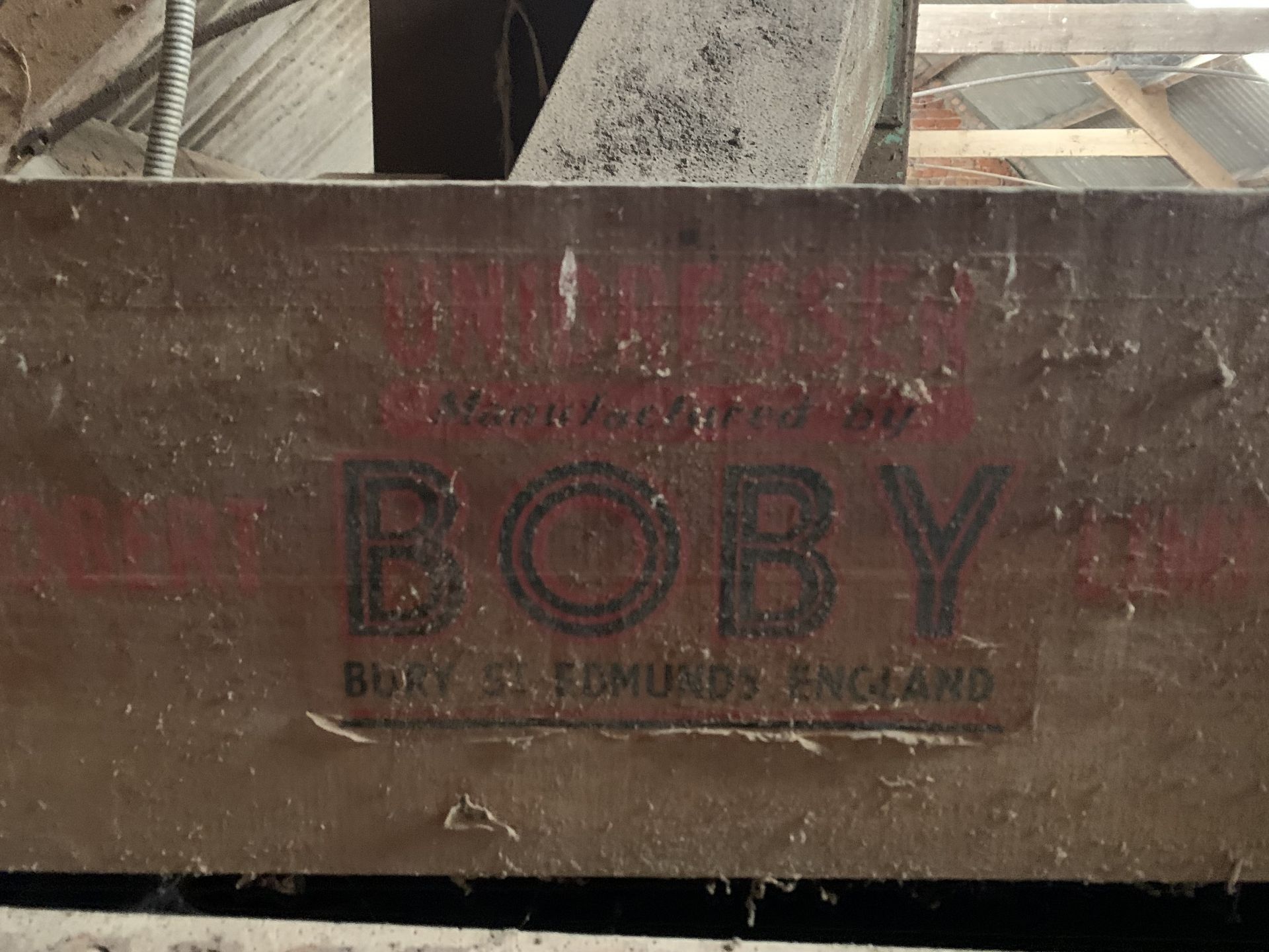 Boby seed dresser & bagging machine, on first floor of barn, purchaser to remove - Image 3 of 3