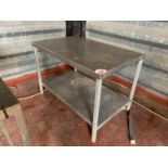 4' stainless work bench