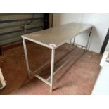 6'7" stainless work bench