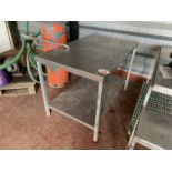 4' stainless work bench