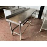 8' stainless work bench