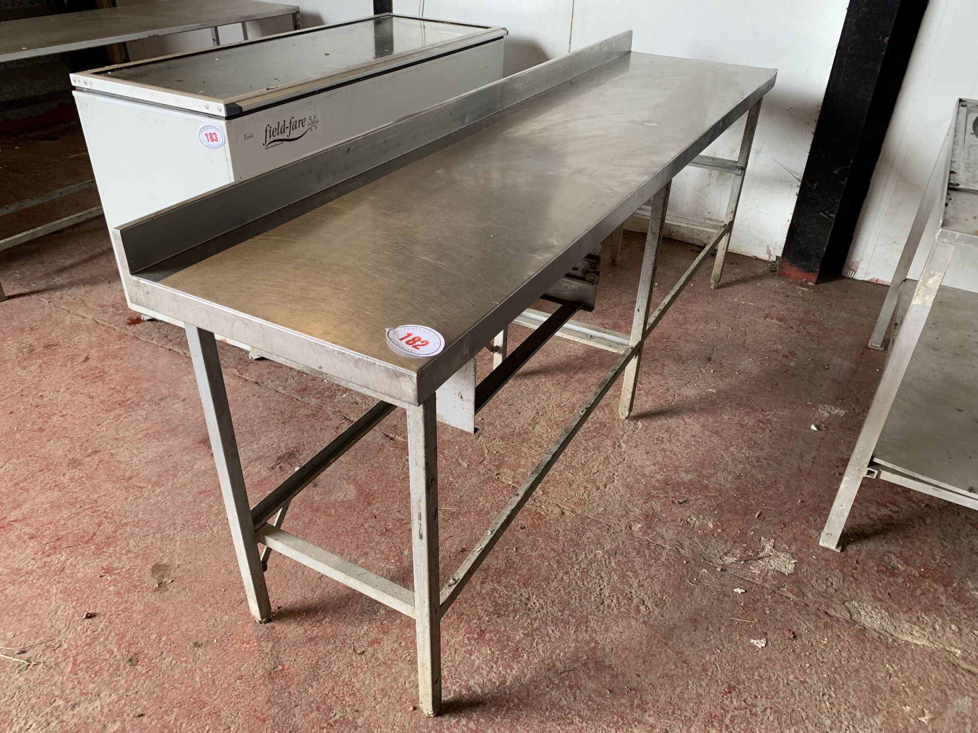 8' stainless work bench