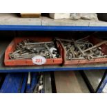 **NO VAT** 2 boxes of spanners