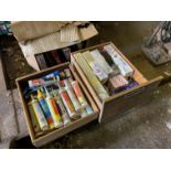 2 drawers & contents including screws, welding rods & silicon