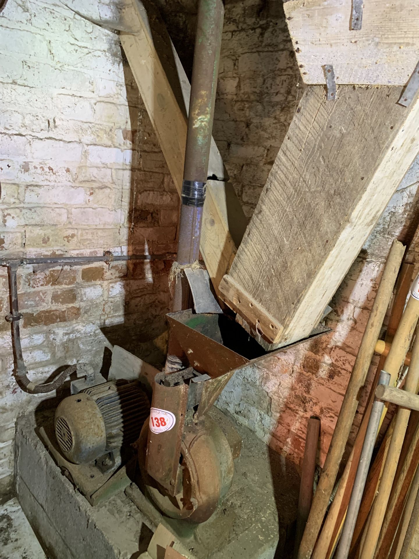 Grinder mill, hopper, blower pipe etc, PURCHASER TO REMOVE