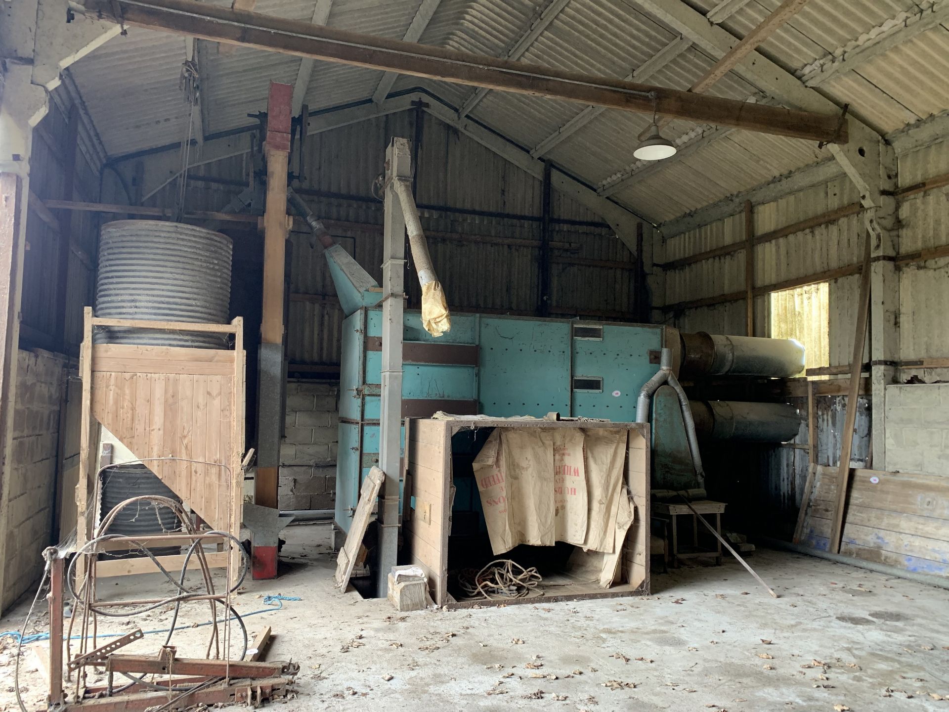 Corn dryer system, purchaser to remove