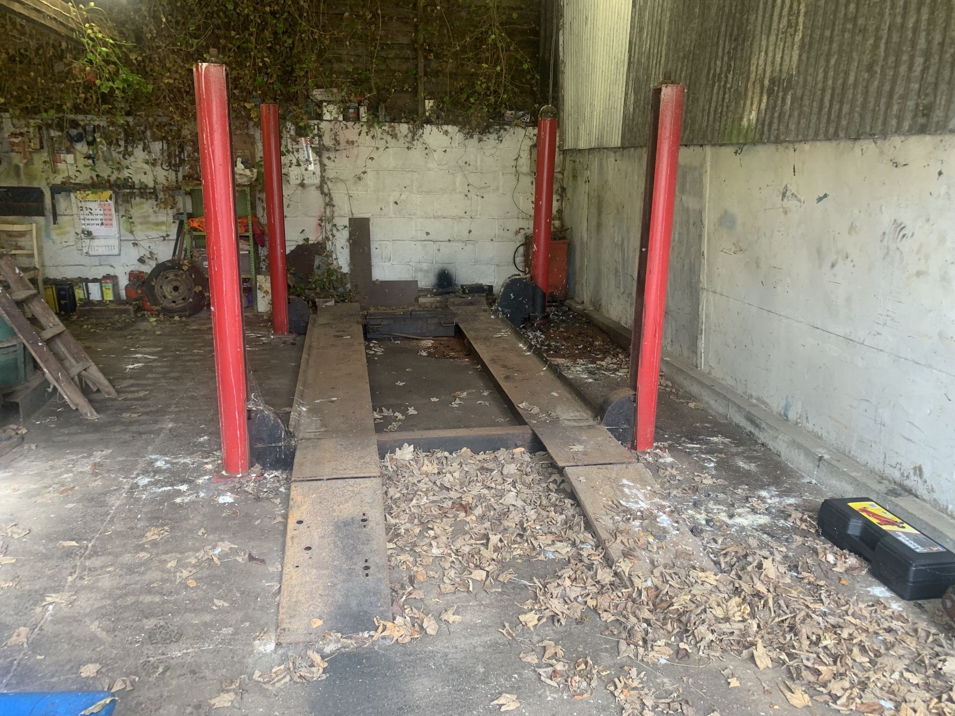 Bradbury 4 post 5 ton car ramp with power pack & jacking beam, PURCHASER TO REMOVE - Bild 3 aus 3