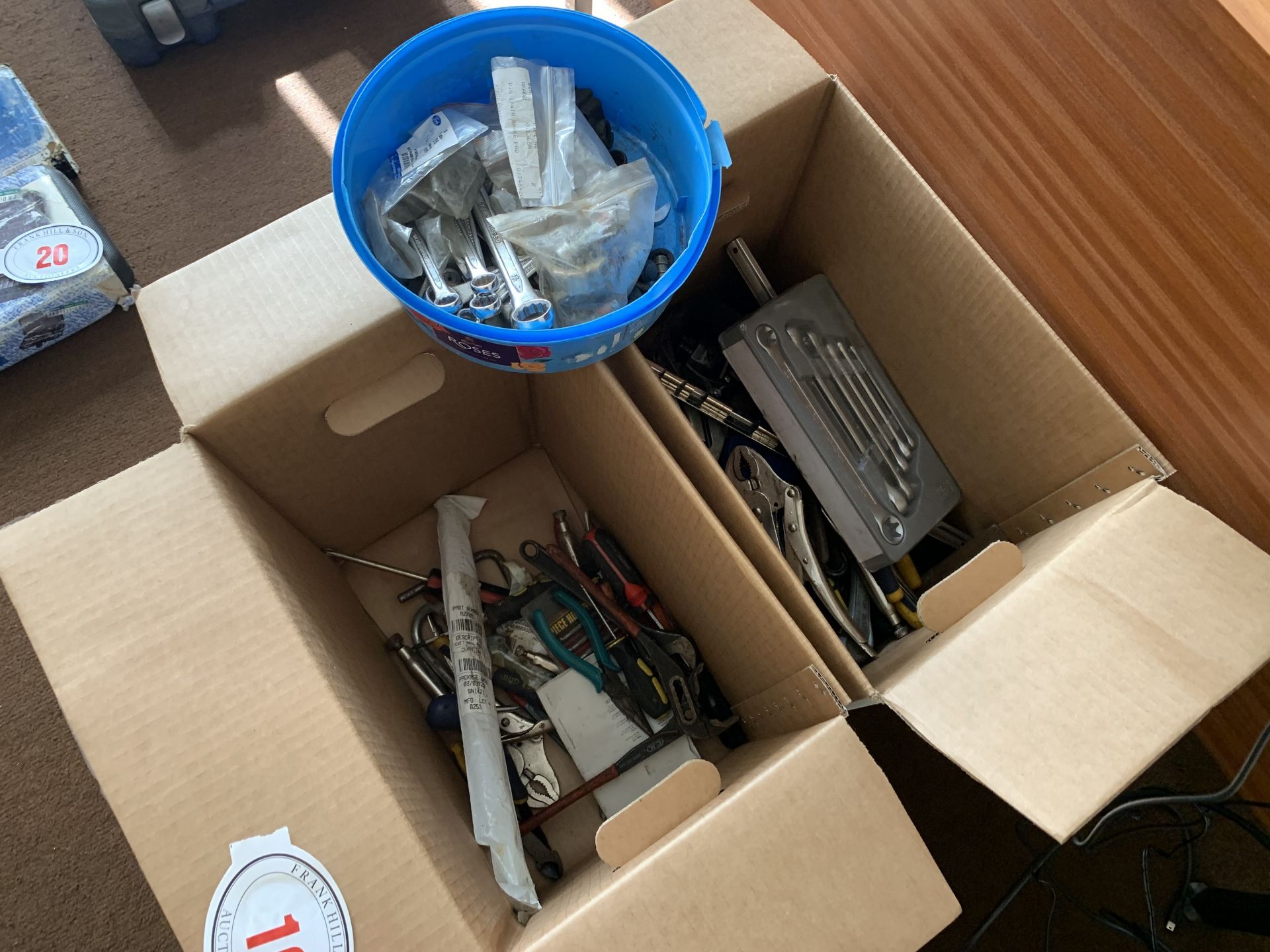 2 boxes of tools etc