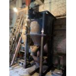 Markham upright feedmill & wooden hopper, PURCHASER TO REMOVE