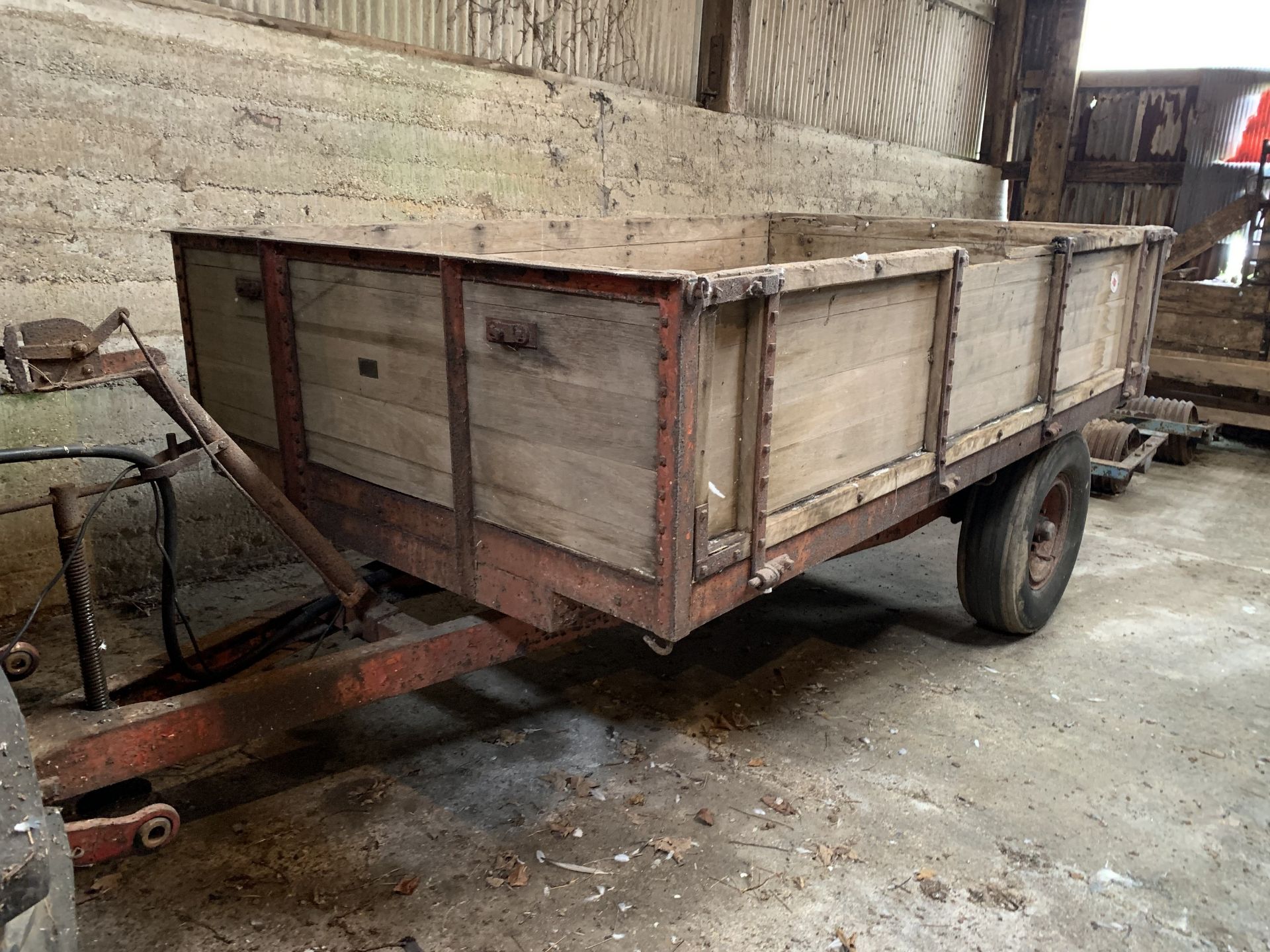 Single axle tipping trailer by Longman of Burstwick