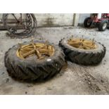 Dual wheels & tyres 16.9R38