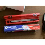 Britool adjustable torque wrench