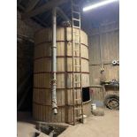 +VAT Kongskilde wooden grain bin 12'x9' (dismantled into sections on pallets)