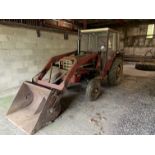 1974 International 354 tractor, PWF 449M, 2051 hours, with loader, bucket & muck filler