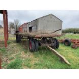 4 wheel bale trailer 25'