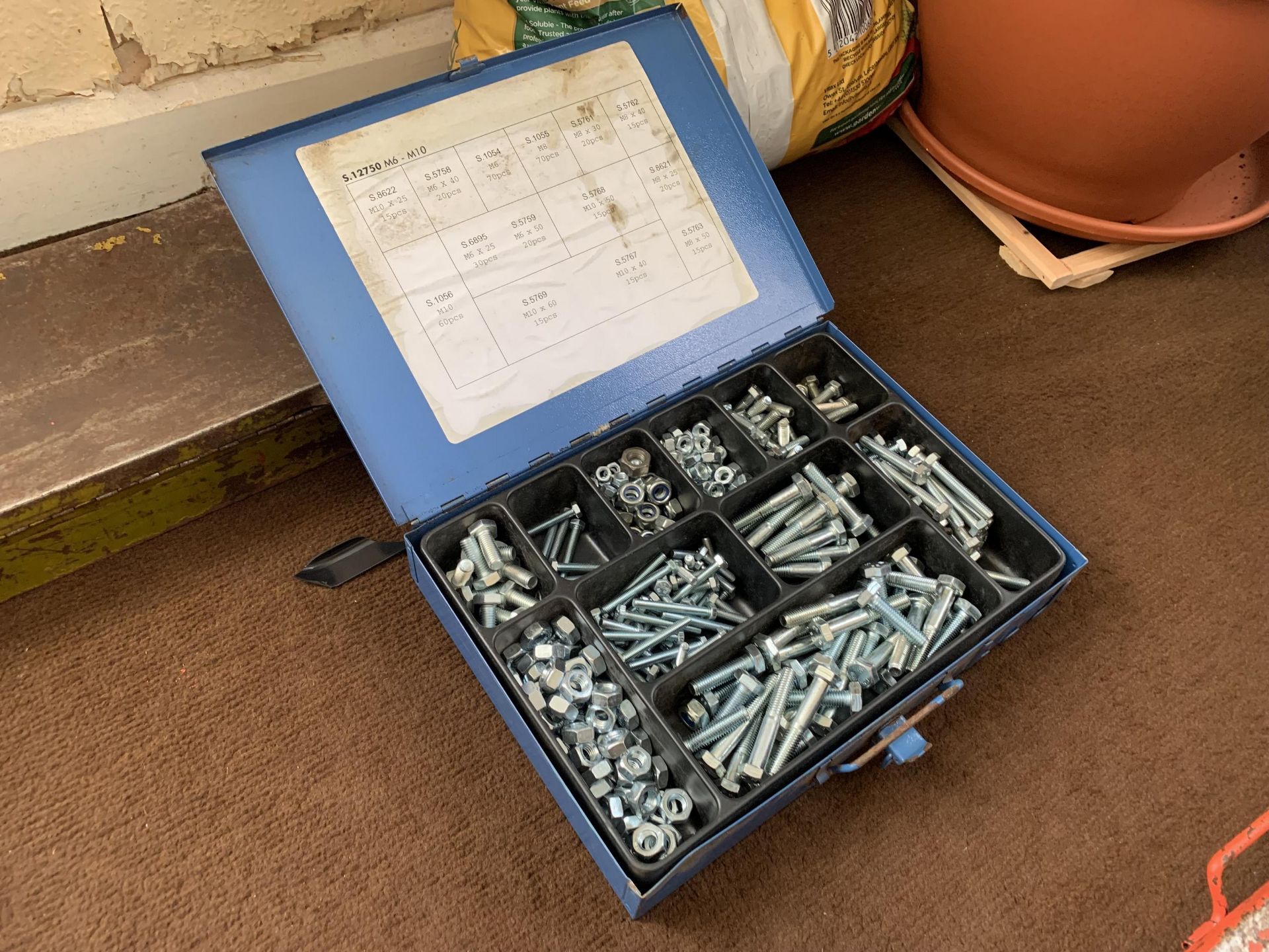 Box of assorted nuts & bolts